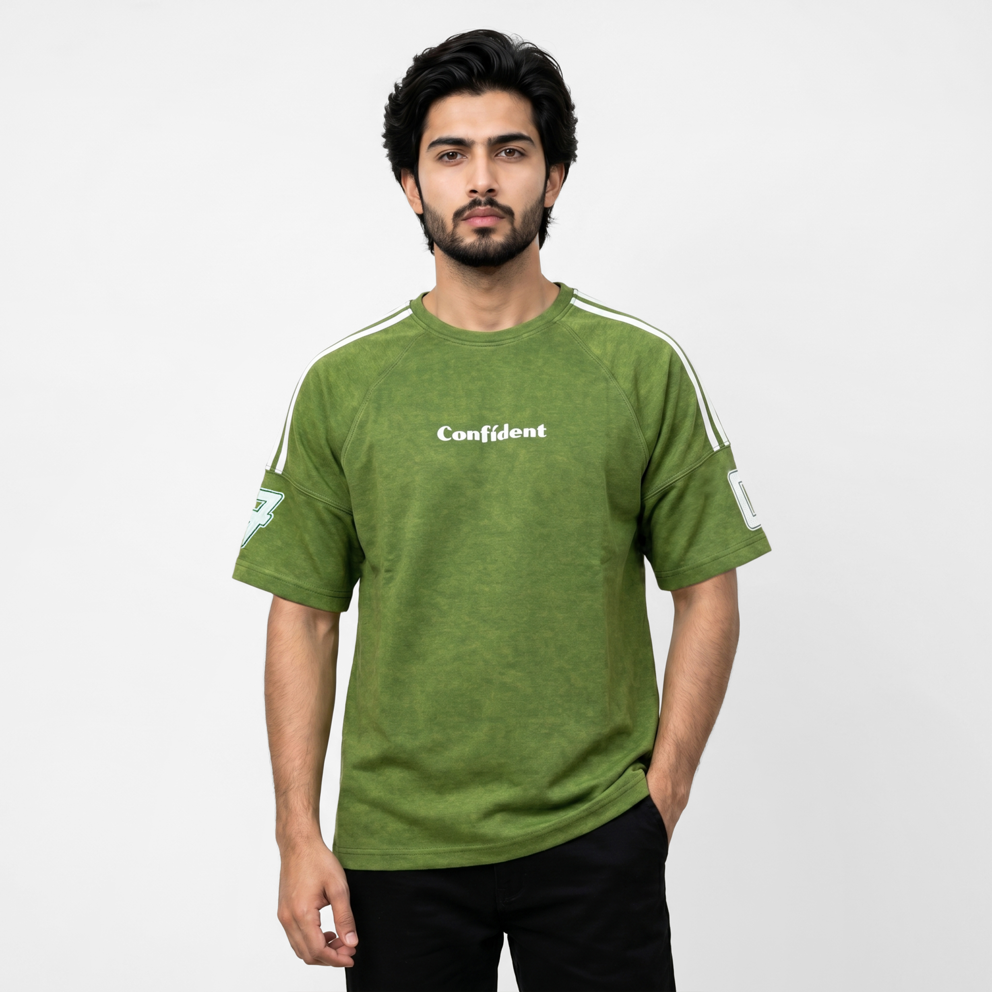 Confident Drop Shoulder T-Shirt - Image 3